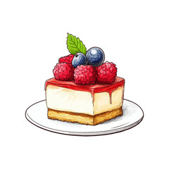 dessert hand drawn illustration