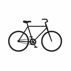 Obraz premium Simple Line Drawing of a Classic Bicycle