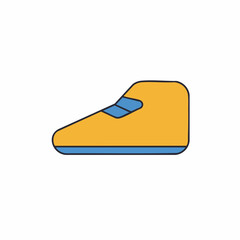 Simple Illustration of a Colorful Athletic Shoe