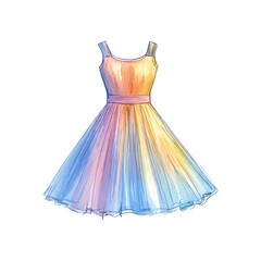 dress hand drawn illustration