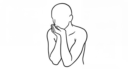 Simple figure outline