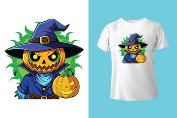 Happy halloween retro vintage t shirt design