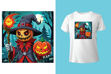 Happy halloween retro vintage t shirt design