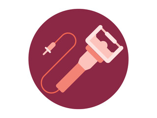 Dermatome icon. Medical symbol icon sign vector. Solid vector icons. Flat illustration concept.