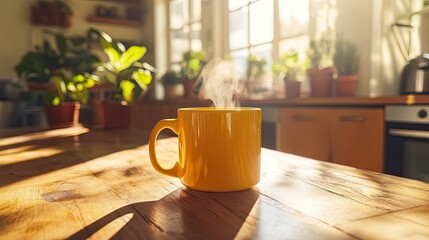 Sunny morning coffee mug