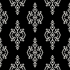 pattern batik flower damask ethnic boho ikat texture tribal geometric background