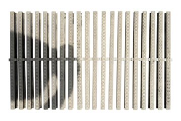 metal bars isolated on white