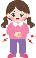 kid with stomachache