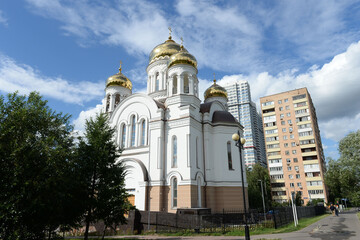 Church of the Holy Equal-to-the-Apostles Cyril and Methodius in Rostokino, Moscow, Russia