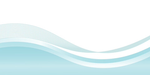 Abstract blue wave background, minimal wave design concept, vector illustration. for banner, banner.