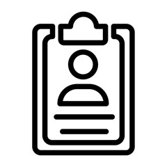 Interview Assessment Form Line Icon of Interviews Icon Set