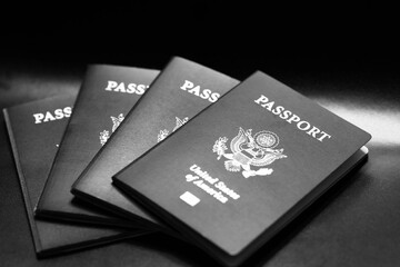 3 USA citizens passport documents for international travel