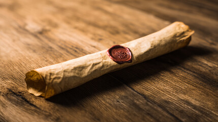 cigar on a wooden background