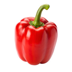 Red Bell Pepper Isolated on Black Background vegetable food