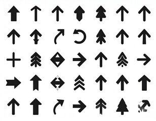 Collection of Directional Arrows and Symbols.