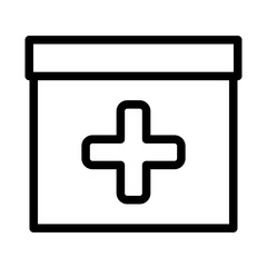 Obraz premium Emergency Supply Kit Line Icon of Disaster Response Icon Set