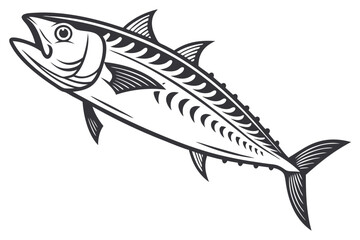 vector illustration of a fish