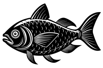 piranha fish vector illustration