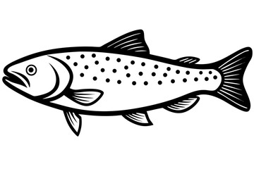 vector illustration of a fish