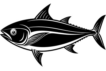 vector illustration of a tuna fish