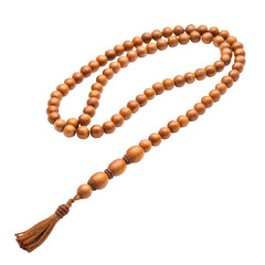Wooden Prayer Beads with Elaborate Tassel and Spacer Beads rosary tasbih
