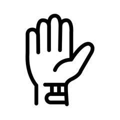 Obraz premium Hand Therapy Line Icon of Rehabilitation Icon Set