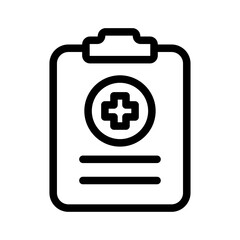Medical Report Line Icon of Rehabilitation Icon Set