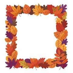 autumn leaves frame