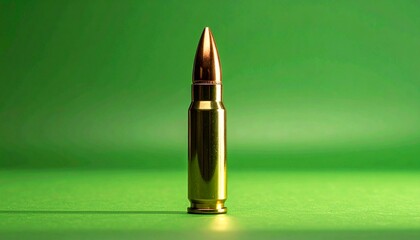 Bullets on green background