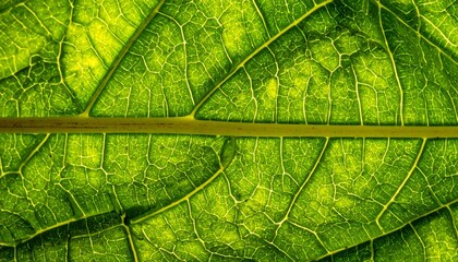 Close-up leaf veins