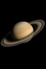 Telescope View of Saturn and Rings