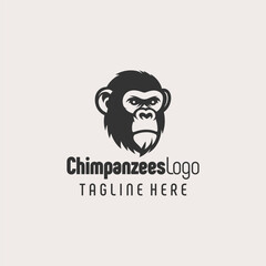 Professional Chimpanzee Logo Branding Concept
