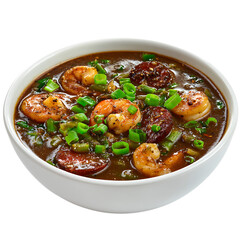 Hearty Chicken And Sausage Gumbo Delight. png