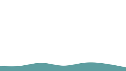 Clean, minimalist background featuring a serene teal wavy shape, providing ample copy space for design projects and digital content.