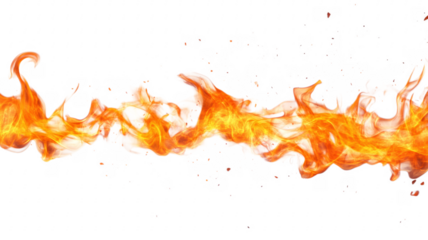Dynamic abstract burning flame graphic representing heat energy and fiery power on background