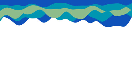 Modern abstract background with flowing wave patterns in serene blue, teal, and green hues, ideal for digital design concepts.