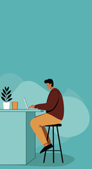 Modern person using a smartphone, symbolizing digital communication, social media, and technology. Ideal for concepts of connectivity, online life, or remote work.
