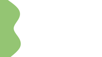 Abstract light green wavy shape on a clean white background, ideal for modern graphic design, minimalist websites, or simple presentations.