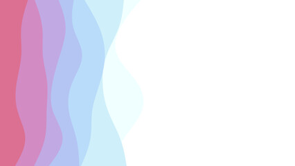 Abstract wavy stripes in a red, pink, purple, and blue gradient, offering a modern graphic background with ample white space for design and text.
