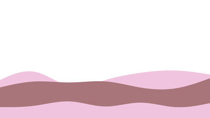 Abstract wavy pattern in soft pink and brown tones, ideal for minimalist backgrounds, graphic design, banners, or soothing digital projects.
