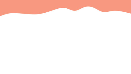 Clean, modern background featuring a soft peach wavy border on a white canvas, ideal for headers, presentations, or minimalist design projects.