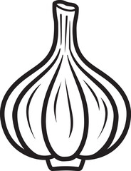 Garlic icon clean simple outline