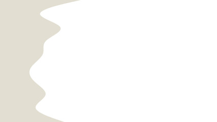 Smooth, organic beige curve on a bright white background, creating a serene, minimalist backdrop for web design, presentations, or branding.