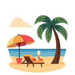 woman on the beach
