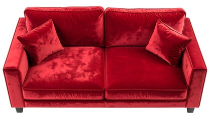 Red velvet sofa (1)