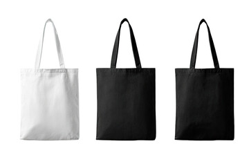 Three blank tote bags