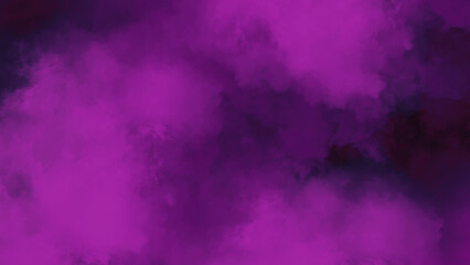 A dark and moody abstract background of swirling purple and black clouds,  deep purple smoke and cloud-like patterns provides a unique.