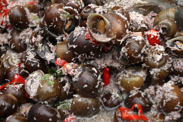 spicy croco on plate