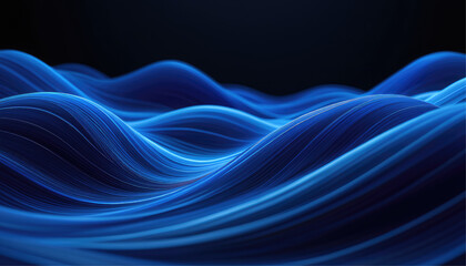 Abstract blue background with smoke