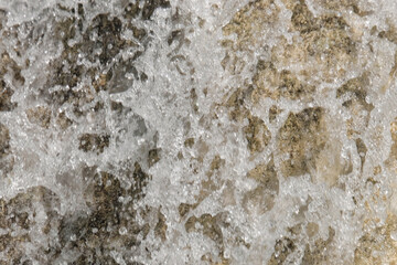 Abstract textured background of a clear waterfall. Waterfall in the mountains of a tropical forest. Ecological and environmental concept. For graphic design, 3D rendering and web banners